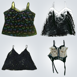 Beaded & printed tops
