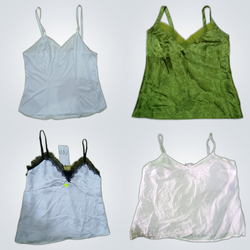 Y2k camisole silk tops bundle