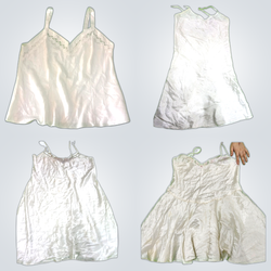Y2k wight silk & slip dress bundle