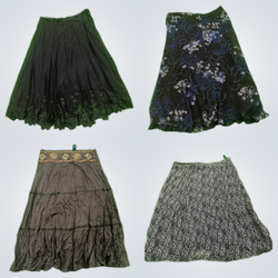 Y2k silk mesh skirt
