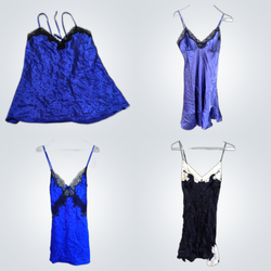 Y2k silk sexy embroidery dress  bundle