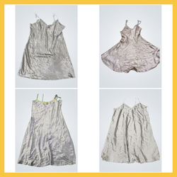 Y2k silk sexy grey dress  bundle