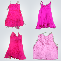 Ensemble de robes roses sexy Y2k