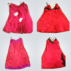 Ensemble de robes rouges sexy Y2k