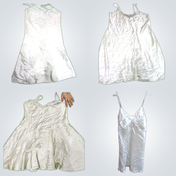 Y2k wight silk & slip dress bundle