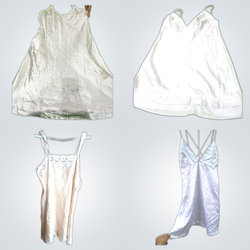 Y2k wight silk & slip dress bundle