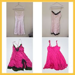 Y2k pink party dress bundle