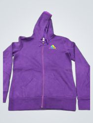 Adidas Purple Zip-Up Hoodie
