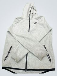 Nike Gray Hooded Sweatshirt Vest