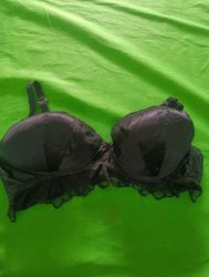 Entice Exclusive to George Black Lace Trim Bra
