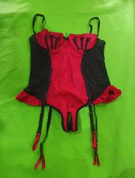 Ann Summers Red and Black Corset