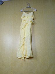 Yellow Ruffled Maxi Dress