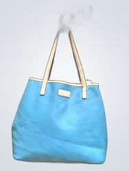 Coach Blue Leather Tote Bag
