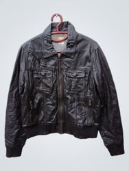 Camaleu Brown Leather Jacket