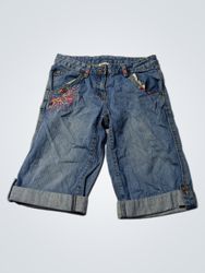 YIGOA Denim Capri Pants with Embroidery