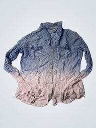 Orsay Ombre Long-Sleeve Button-Up Shirt