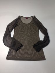 SAVE THE QUEEN! Made in Italy Long Sleeve Sheer To..