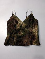 Hip Hop Camouflage Lace Cami Top