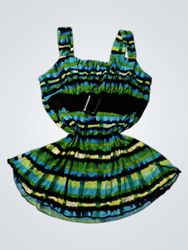 EYE California Sleeveless Printed Dress with Belt