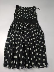 Black and White Polka Dot Dress