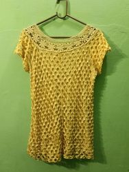 Yellow Crochet Top
