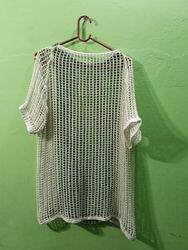 White Crochet Tunic