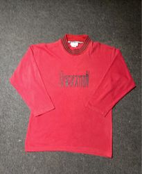Adidas Red Long Sleeve T-Shirt