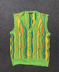 CHOVERT Green Multi-Color Argyle Pattern Button-Up..