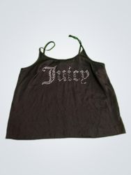 Juicy Couture Black Rhinestone Tank Top