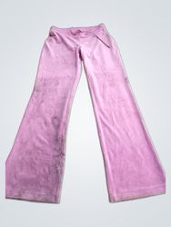 Juicy Couture Pink Velour Flared Sweatpants