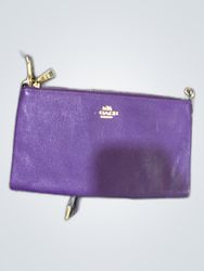 Coach Purple Leather Crossbody Bag