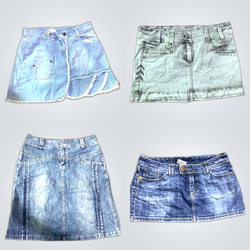 Y2K Camisole Denim Skirt Bundle