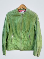C.P. Company Green Leather Jacket
