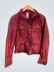 Bershka Leather Hooded Jacket