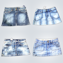 Y2K Denim Mini Skirts