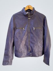 Purple Leather Jacket