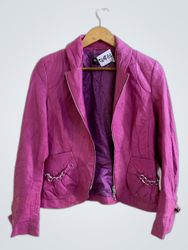 Walter Leder Pink Leather Jacket