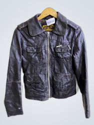 Unbranded Black Faux Leather Jacket