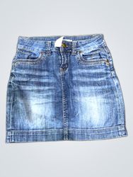 Saia de Denim Cache Cache