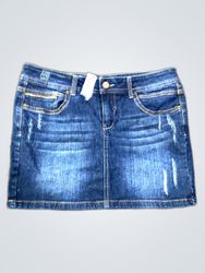 Levi's Distressed Denim Mini Skirt