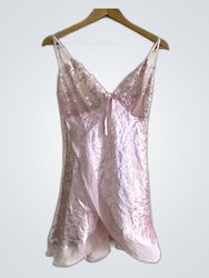 Rosa Spitzen-Overall Kleid