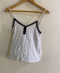 White Polka Dot Tank Top