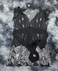H&M Printed Wrap Blouse