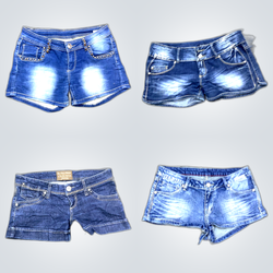 Distressed Denim Shorts Bundle