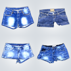 Distressed Denim Shorts Bundle