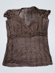Brown Lace Top