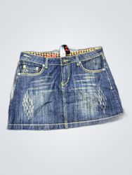 Unbranded Distressed Denim Mini Skirt
