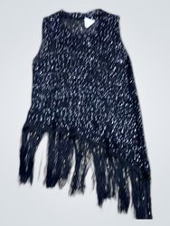 Black Sequined Sleeveless Top