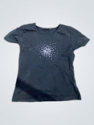 Armani Black Rhinestone T-Shirt
