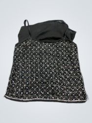 Black Beaded Camisole Top